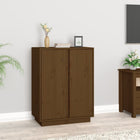 Sideboard 60x35x80 cm solid pine honey brown