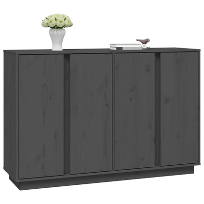 Dressoir 120X35X80 Cm Massief Grenenhout Grijs