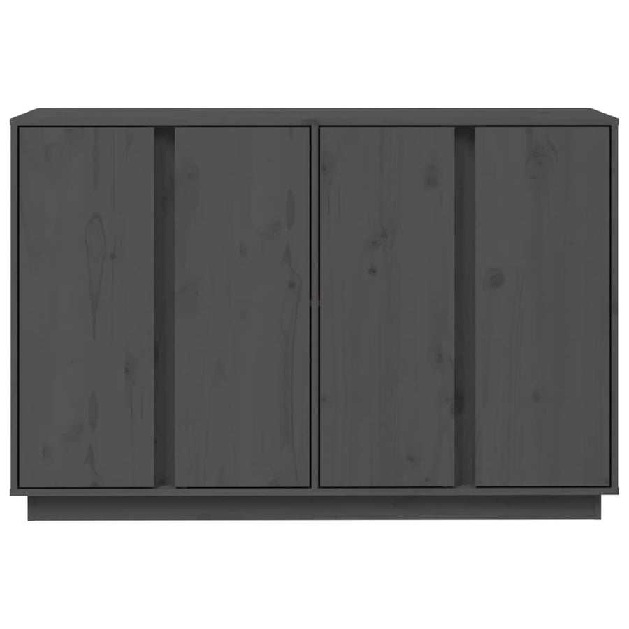 Dressoir 120X35X80 Cm Massief Grenenhout Grijs