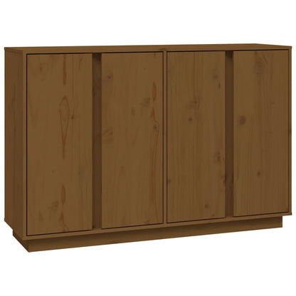 Dressoir 120X35X80 Cm Massief Grenenhout Honingbruin