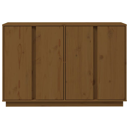 Dressoir 120X35X80 Cm Massief Grenenhout Honingbruin
