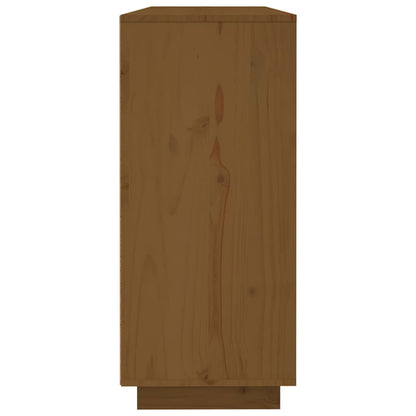 Dressoir 120X35X80 Cm Massief Grenenhout Honingbruin