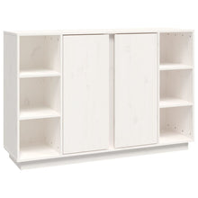 Dressoir 120X35X80 Cm Massief Grenenhout Wit
