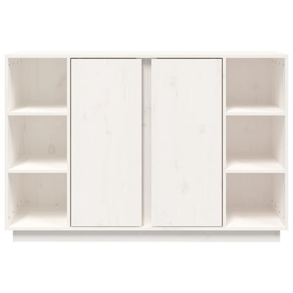 Dressoir 120X35X80 Cm Massief Grenenhout Wit