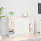 Dressoir 120x35x80 cm massief grenenhout wit