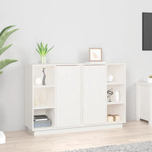 Dressoir 120X35X80 Cm Massief Grenenhout Wit