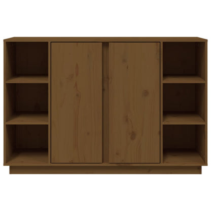 Dressoir 120X35X80 Cm Massief Grenenhout Honingbruin