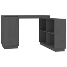 Bureau 110X50X75 Cm Massief Grenenhout Grijs