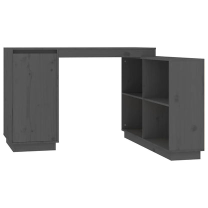 Bureau 110X50X75 Cm Massief Grenenhout Grijs