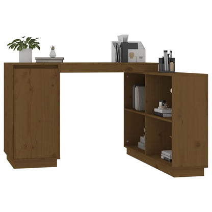 Bureau 110x50x75 cm massief grenenhout honingbruin