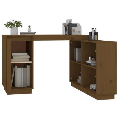 Bureau 110x50x75 cm massief grenenhout honingbruin