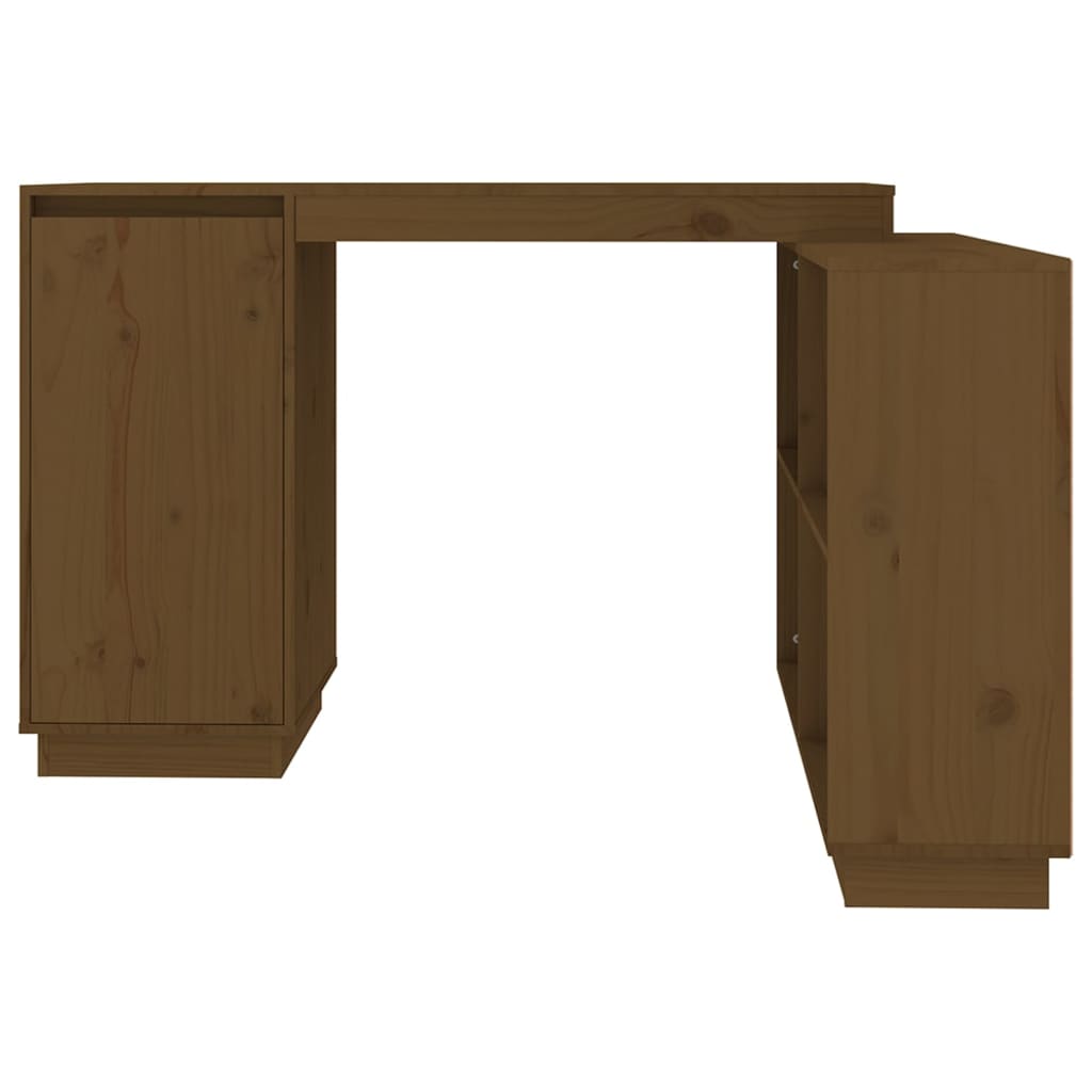 Bureau 110x50x75 cm massief grenenhout honingbruin