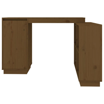 Bureau 110x50x75 cm massief grenenhout honingbruin