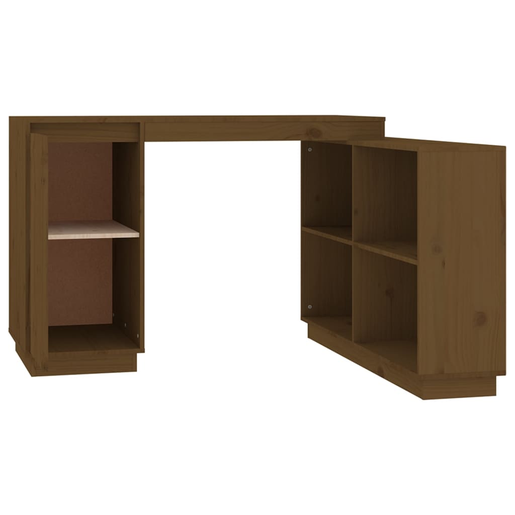 Bureau 110x50x75 cm massief grenenhout honingbruin