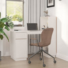 Bureau massief grenenhout wit 110x53x117 cm