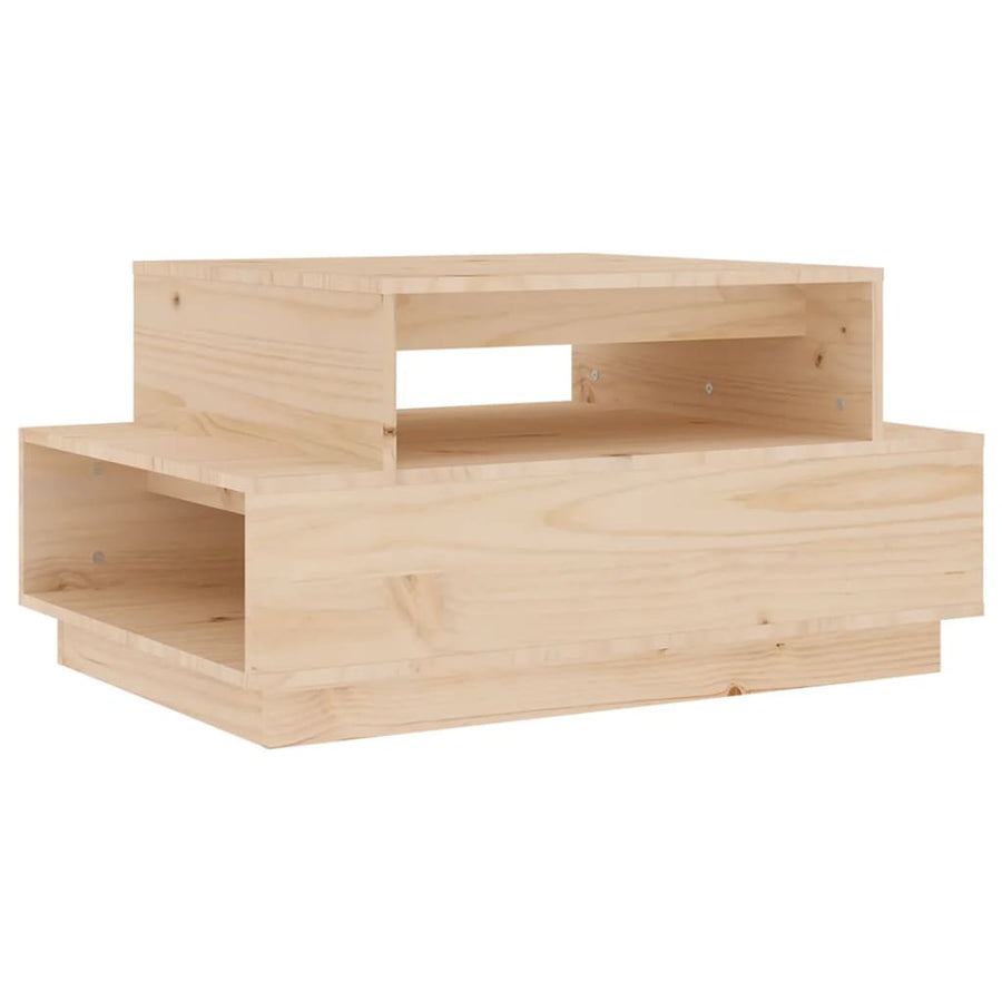 Salontafel 80X55X40,5 Cm Massief Grenenhout