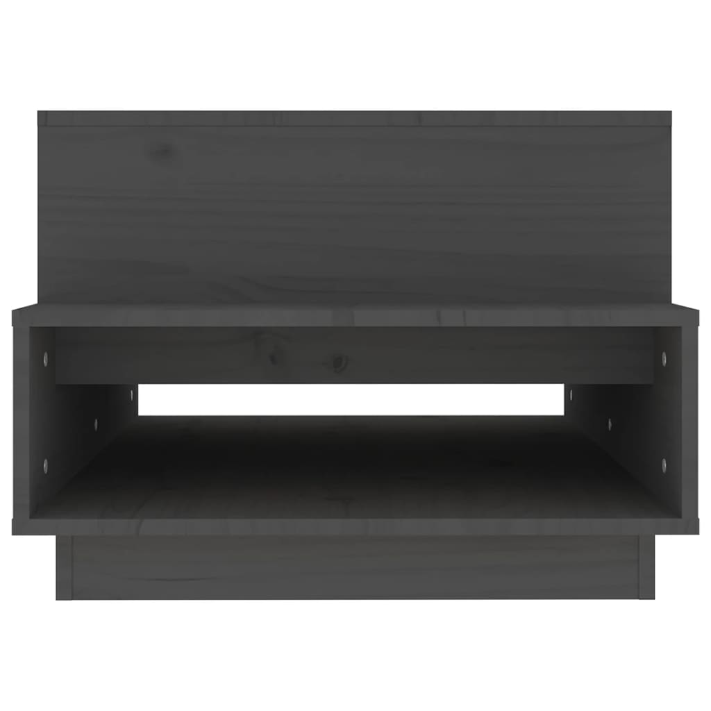 Salontafel 80X55X40,5 Cm Massief Grenenhout Grijs
