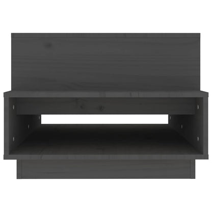 Salontafel 80X55X40,5 Cm Massief Grenenhout Grijs
