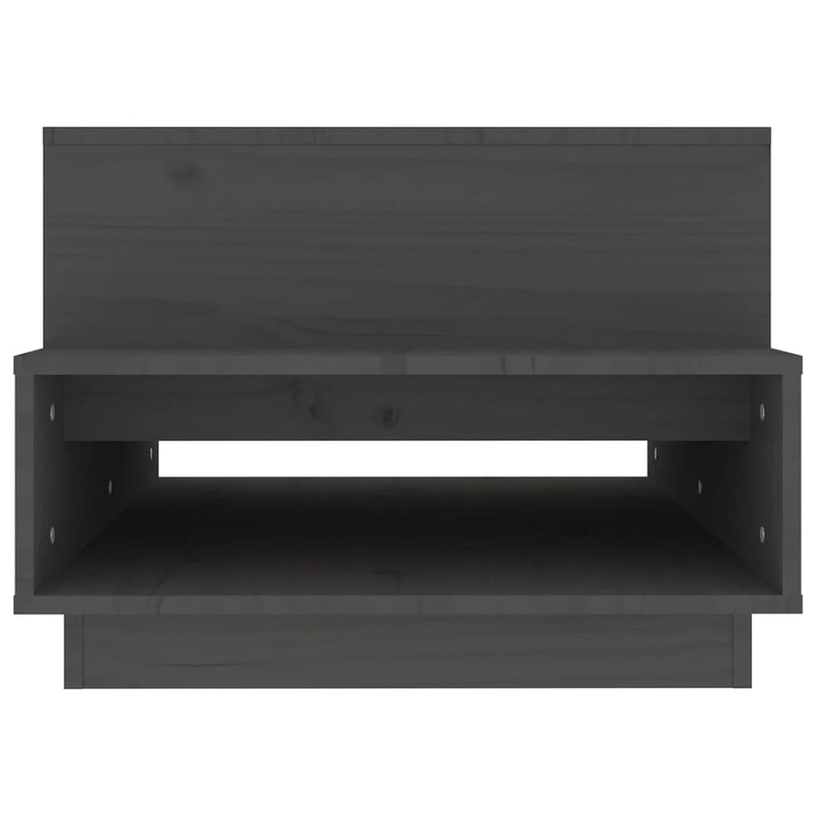Salontafel 80X55X40,5 Cm Massief Grenenhout Grijs