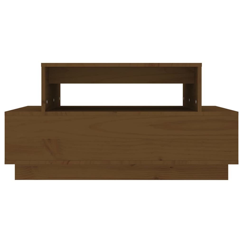 Salontafel 80X55X40,5 Cm Massief Grenenhout Honingbruin