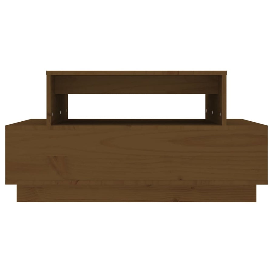 Salontafel 80X55X40,5 Cm Massief Grenenhout Honingbruin