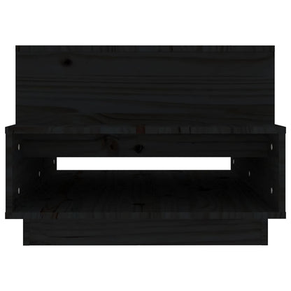 Salontafel 80X55X40,5 Cm Massief Grenenhout Zwart