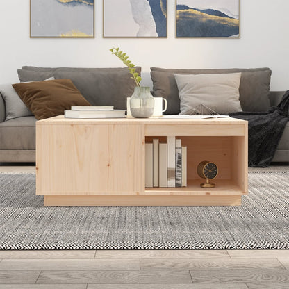 Salontafel 00X0X40,5 Cm Massief Grenenhout 100 x 101 x 40.5 cm Naturel
