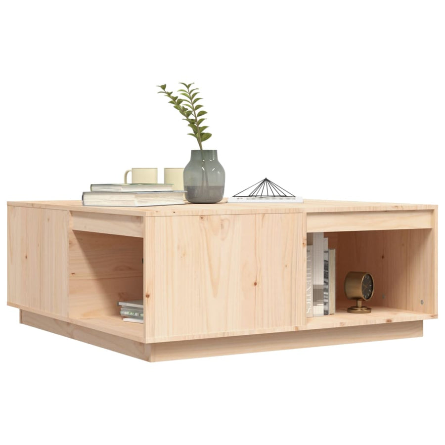 Salontafel 00X0X40,5 Cm Massief Grenenhout 100 x 101 x 40.5 cm Naturel