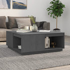 Salontafel 100x101x40,5 cm massief grenenhout grijs