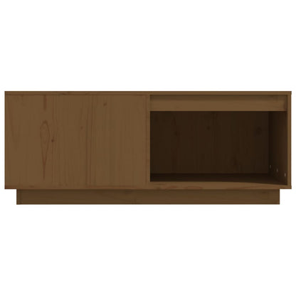 Salontafel 100X101X40,5 Cm Massief Grenenhout Honingbruin