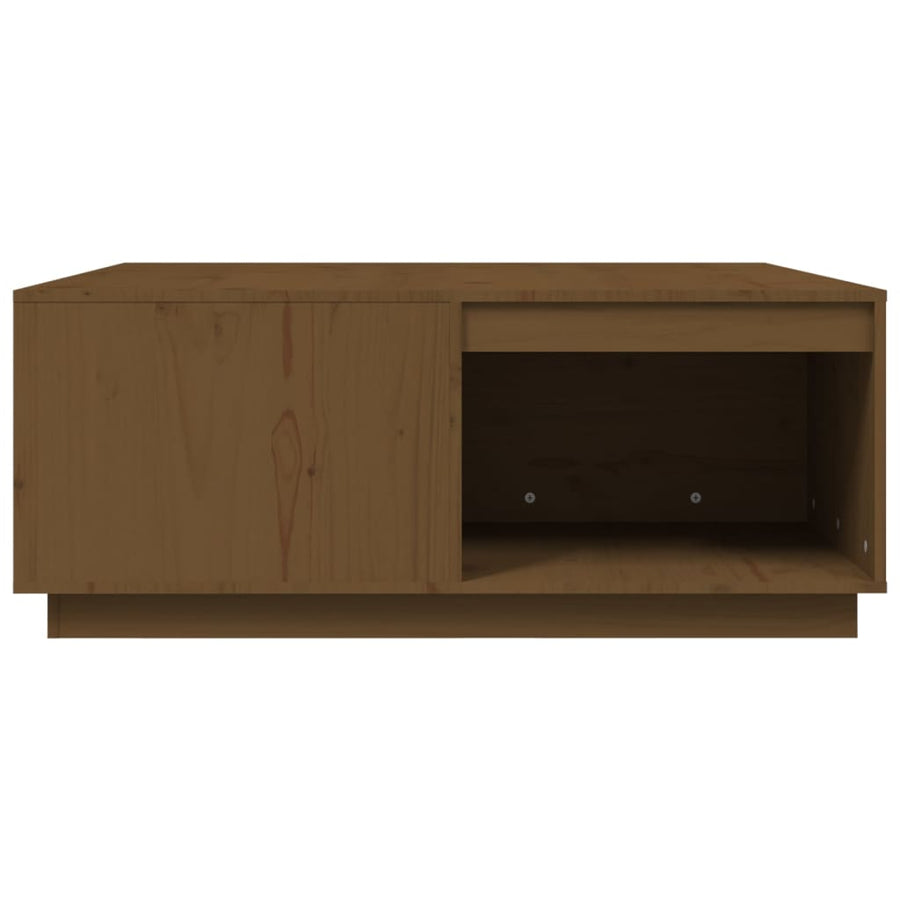 Salontafel 100X101X40,5 Cm Massief Grenenhout Honingbruin