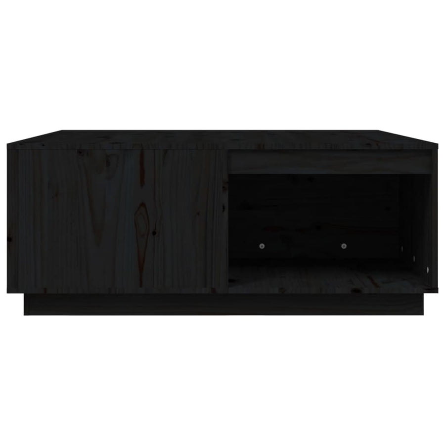 Salontafel 100X101X40,5 Cm Massief Grenenhout Zwart