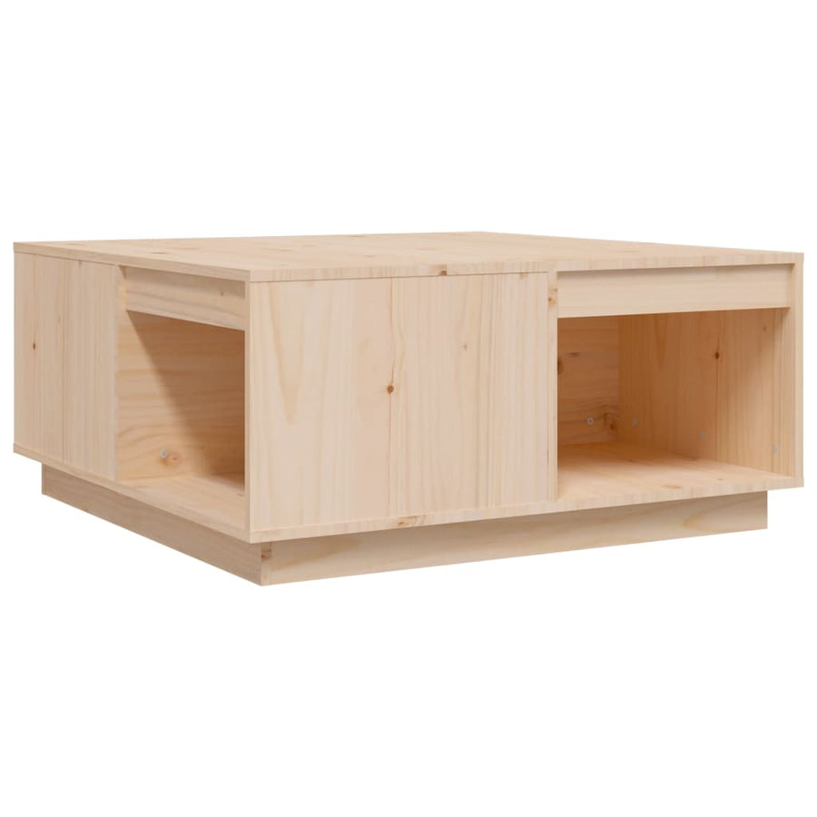 Salontafel 80x81x36,5 cm massief grenenhout
