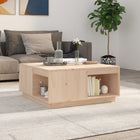Coffee table 80x81x36.5 cm solid pine wood