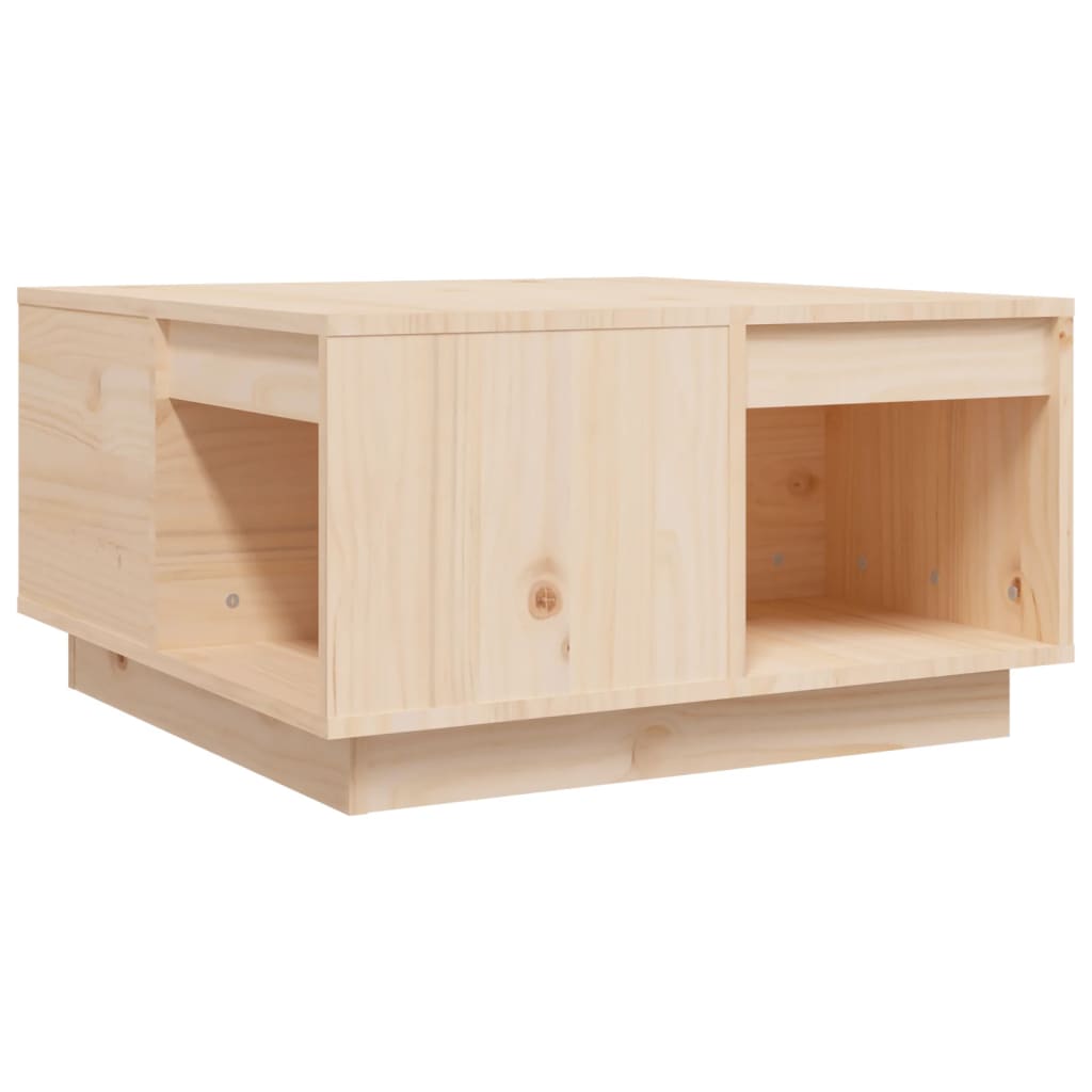Salontafel 60X61X32,5 Cm Massief Grenenhout