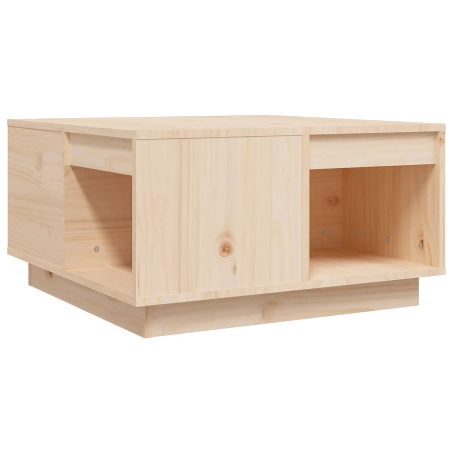 Salontafel 60X61X32,5 Cm Massief Grenenhout