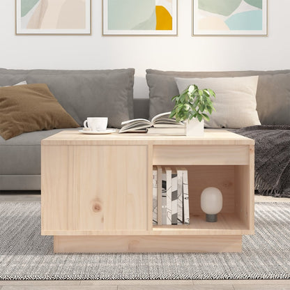 Salontafel 60X61X32,5 Cm Massief Grenenhout
