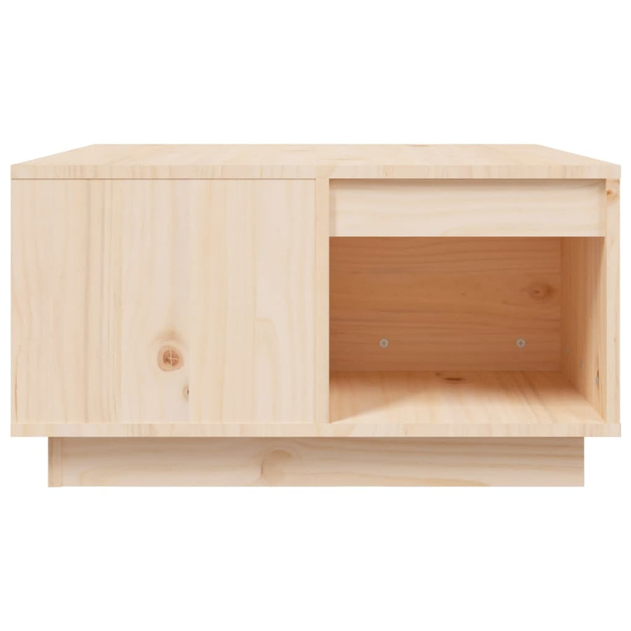 Salontafel 60X61X32,5 Cm Massief Grenenhout