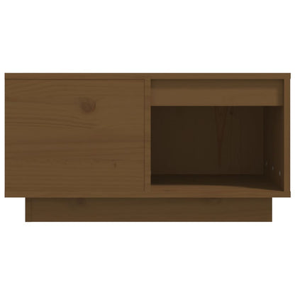 Salontafel 60X6X32,5 Cm Massief Grenenhout 60 x 61 x 32.5 cm Honingbruin