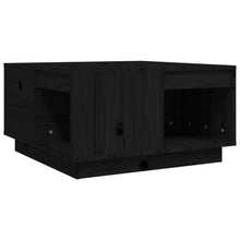 Salontafel 60X6X32,5 Cm Massief Grenenhout 60 x 61 x 32.5 cm Zwart