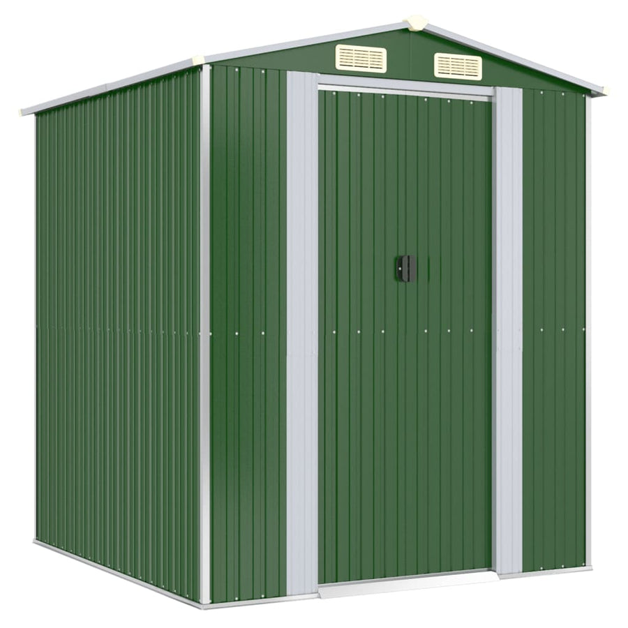 Tuinschuur 192X191X223 Cm Gegalvaniseerd Staal Groen
