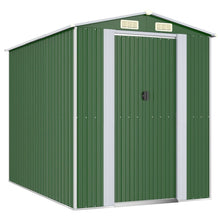 Tuinschuur Gegalvaniseerd Staal 192 x 274 x 223 cm Groen