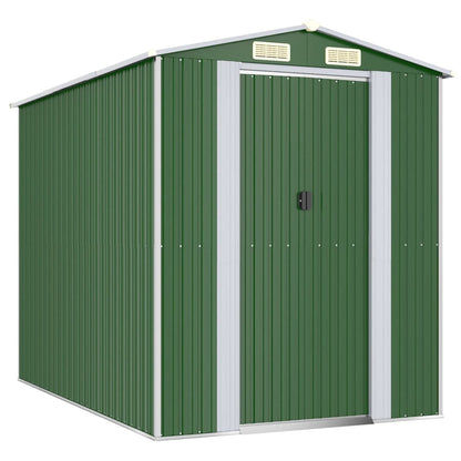 Tuinschuur Gegalvaniseerd Staal 192 x 274 x 223 cm Groen