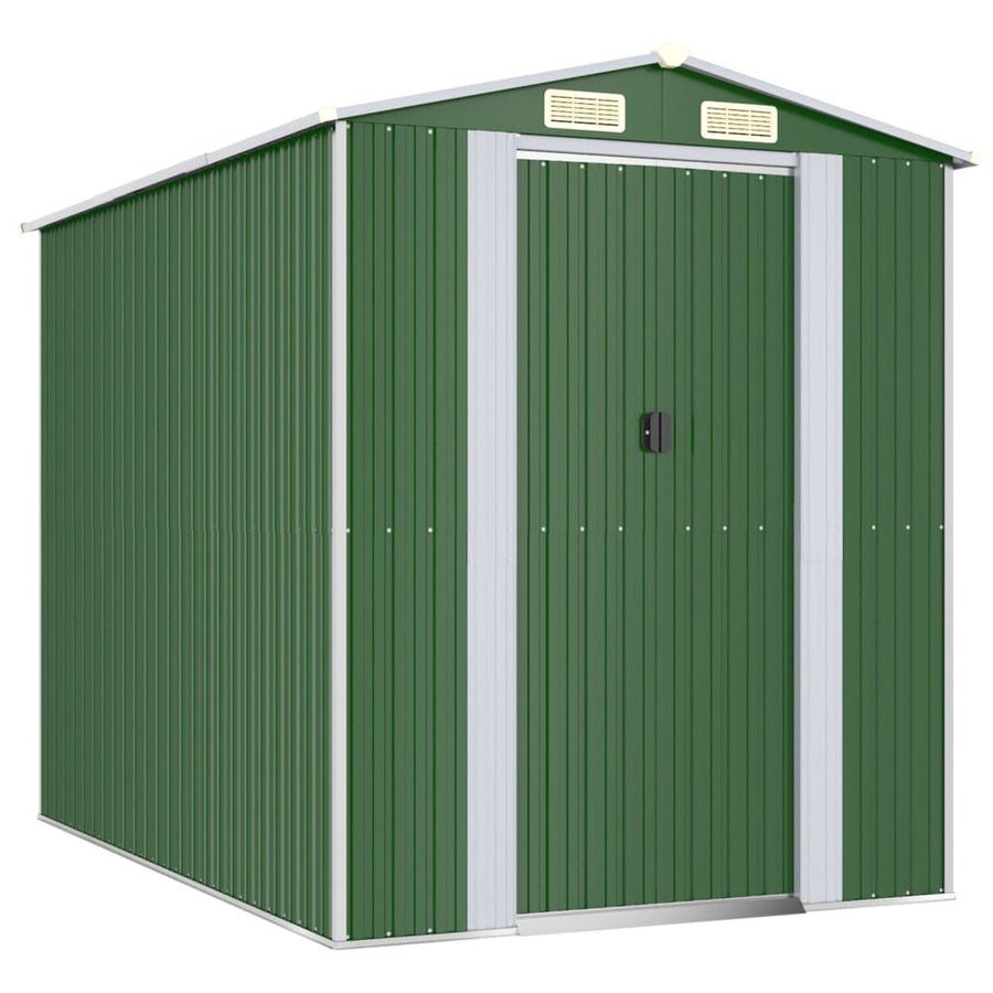 Tuinschuur Gegalvaniseerd Staal 192 x 274 x 223 cm Groen