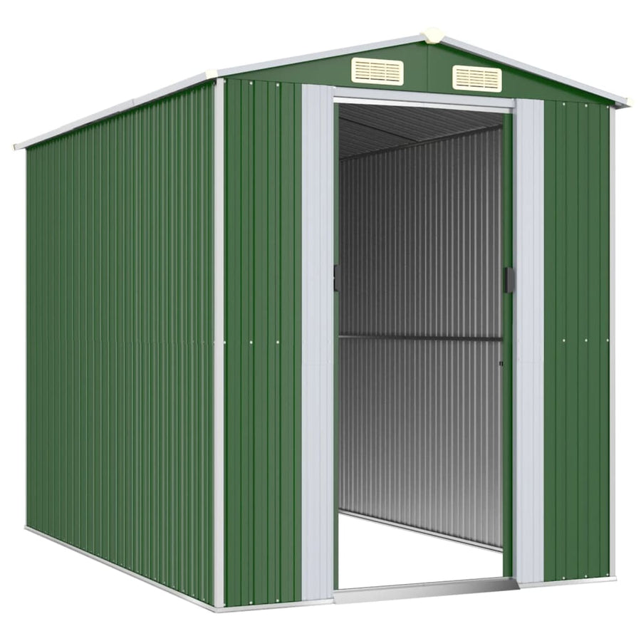 Tuinschuur Gegalvaniseerd Staal 192 x 274 x 223 cm Groen