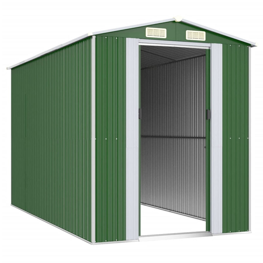 Tuinschuur 192X357X223 Cm Gegalvaniseerd Staal Groen