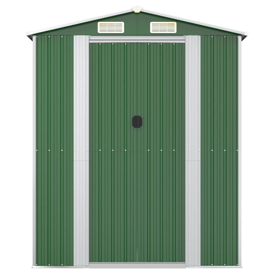 Tuinschuur 192X357X223 Cm Gegalvaniseerd Staal Groen
