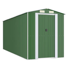 Tuinschuur 192X523X223 Cm Gegalvaniseerd Staal Groen