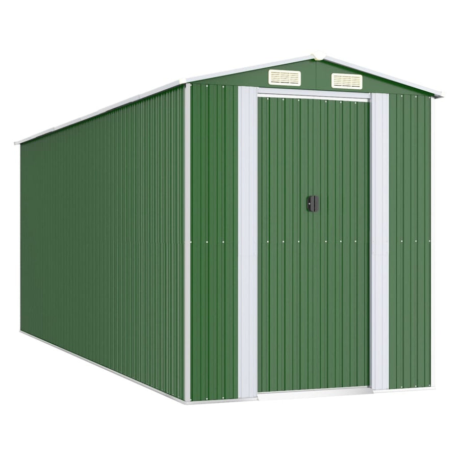 Tuinschuur 192X523X223 Cm Gegalvaniseerd Staal Groen