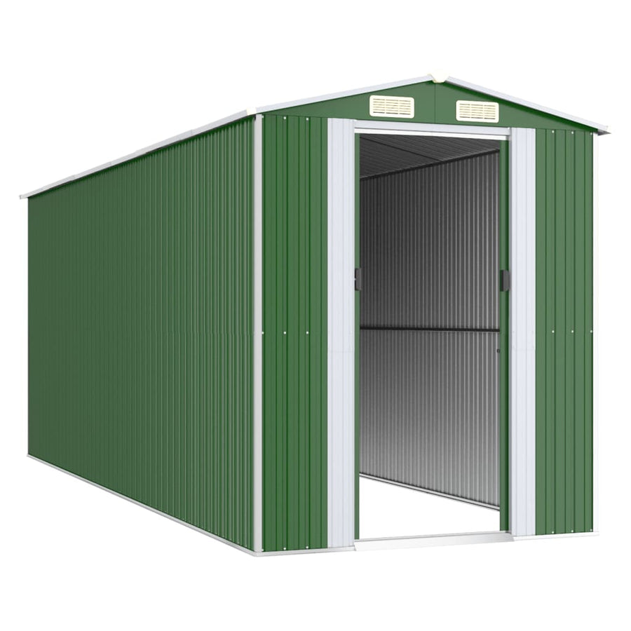 Tuinschuur 192X523X223 Cm Gegalvaniseerd Staal Groen